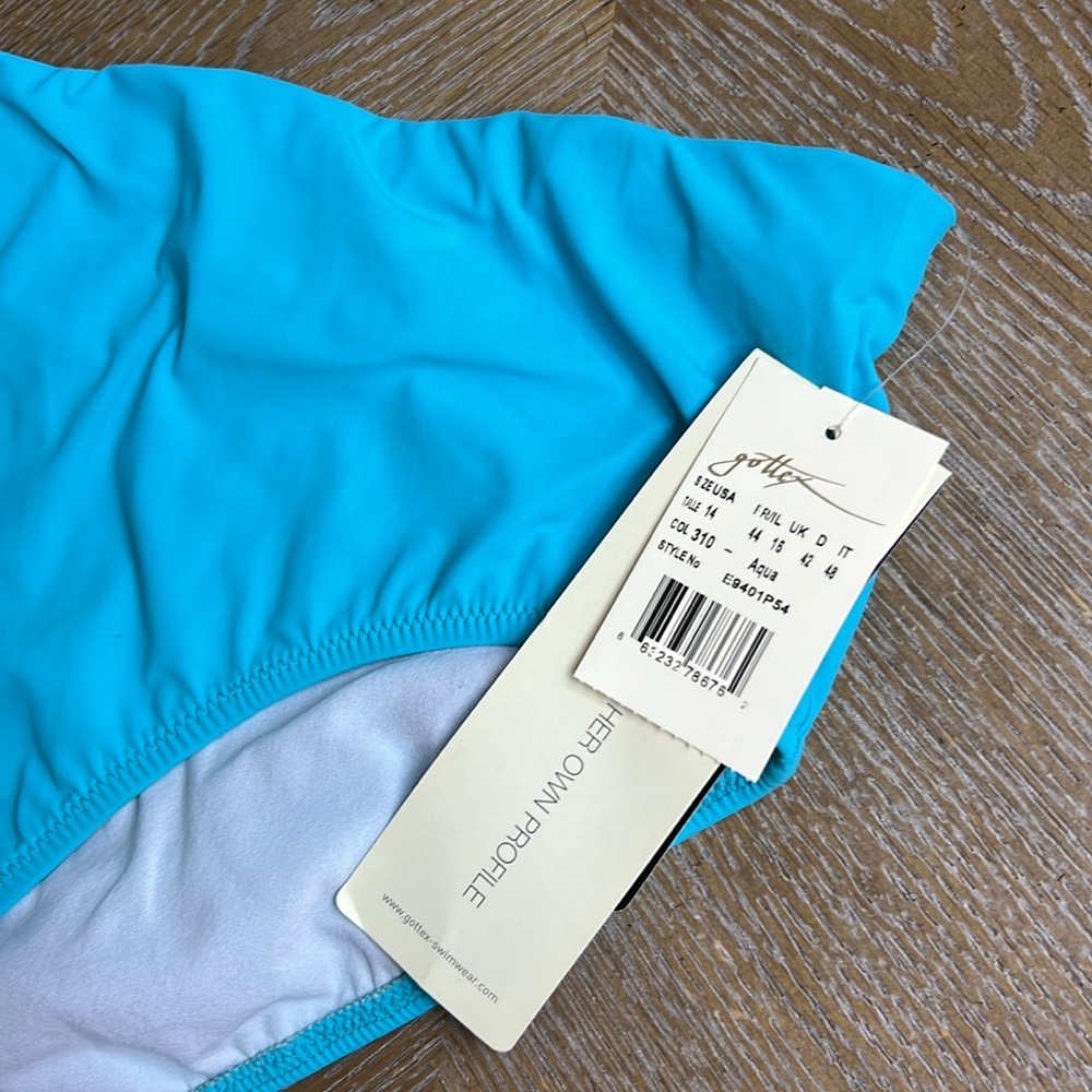 PROFILE BY GOTTEX Plus Size Aqua Swim Bikini Bottoms 14 - Picture 3 of 8